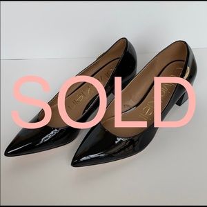 Calvin Klein Black Patent Pump Size 7.5
